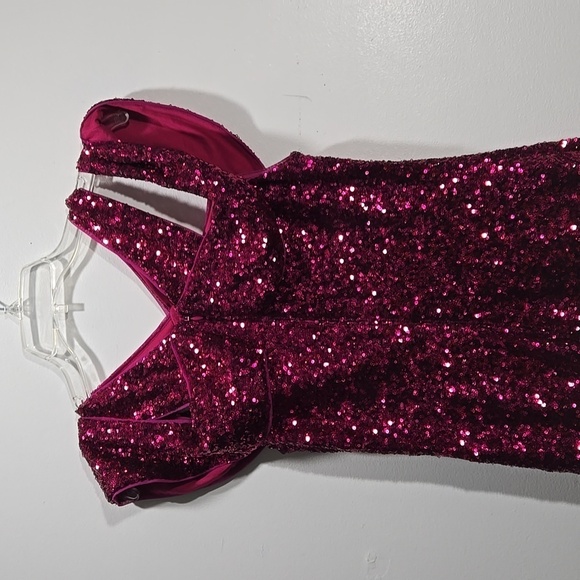 Rachel Roy Jolie Sequined Cocktail Party Dress M - Picture 5 of 13